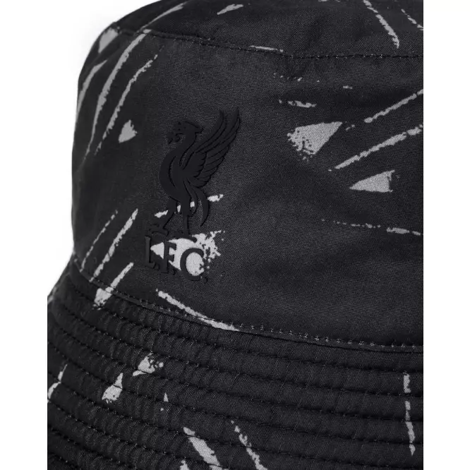 Liverpool FC  Adults 89-91 Blackout Home Bucket Hat  - Official LFC Accessories Topi