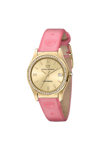 Chiara Ferragni pink Chiara Ferragni Contemporary 32mm Yellow Gold Dial Women's Quartz Watch R1951102501 FDAEBAC89C5272GS_1