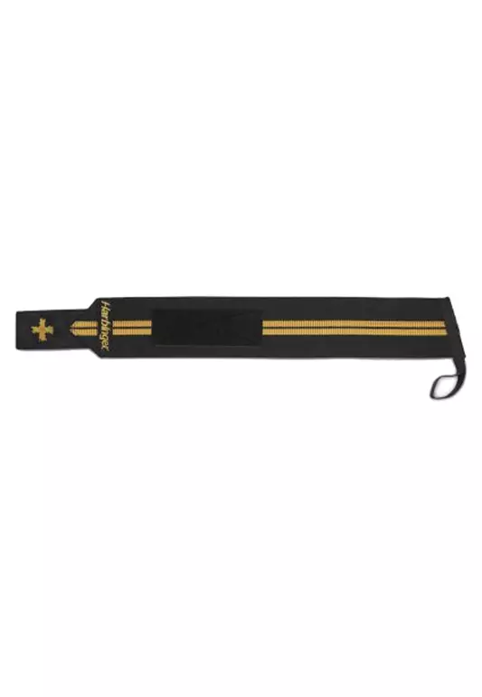 Red Line Wrist Wraps Black Gold