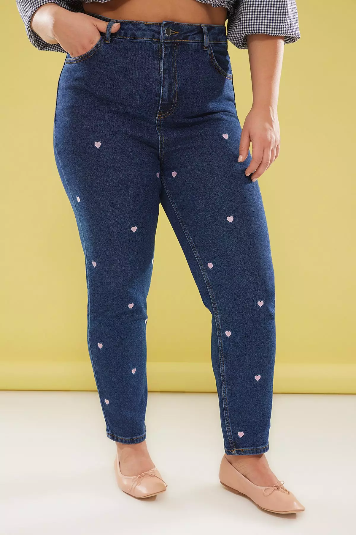 Plus Size Embroidered Stretch Skinny Jeans