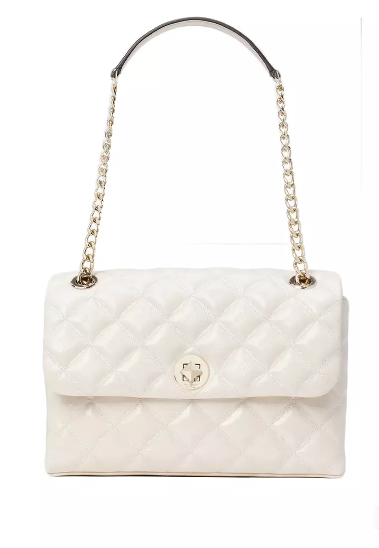 White shoulder purse sale
