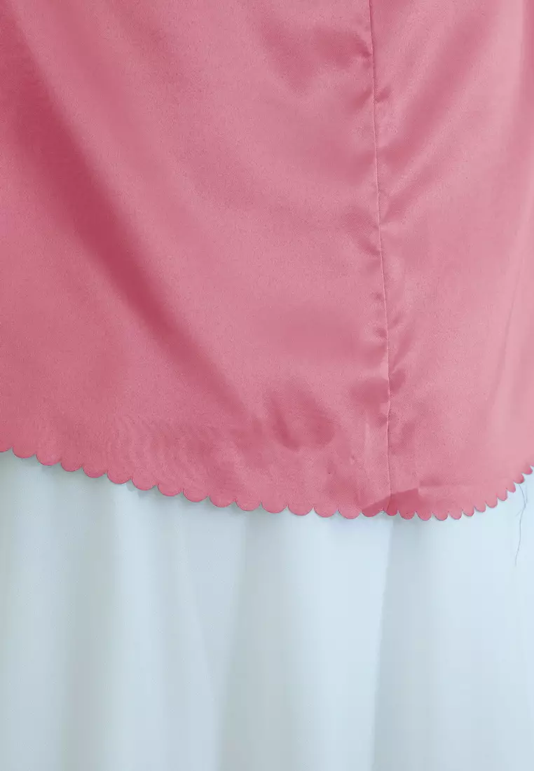 Zelena - Binar Hijab Silk | Hijab Instan | Kerudung Bergo - Bright Pink