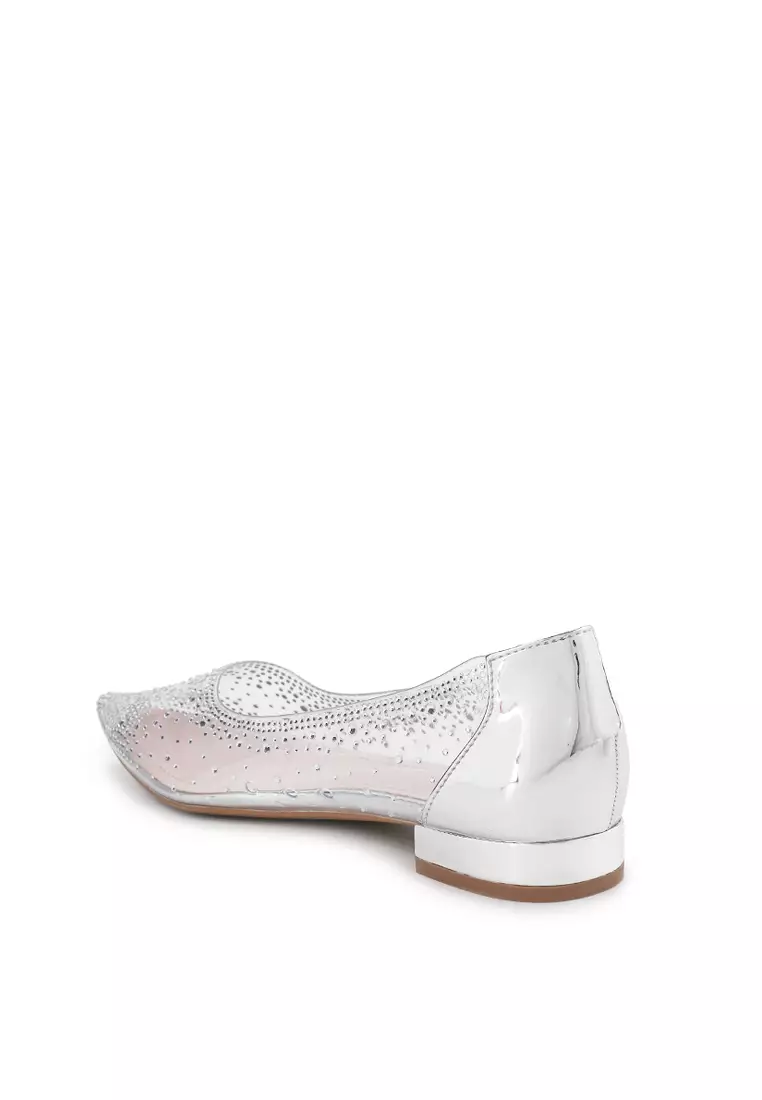 NADIA J2385-12 FLAT SHOES SILVER