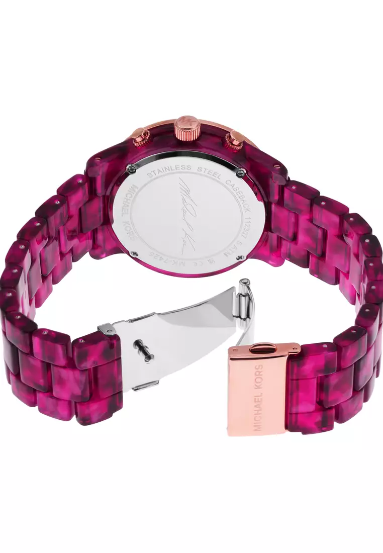 Michael kors 2024 runway smartwatch pink