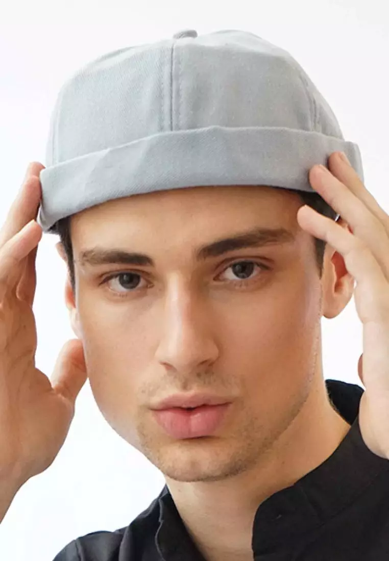 Peci Beanie Polos Miki Hat Kopiah Topi Hijrah Muslim Abu abu