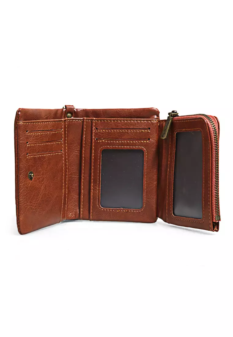 Short Wallet Dompet Lipat Pria Model Pendek Many Slot Material Leather ORIGINAL