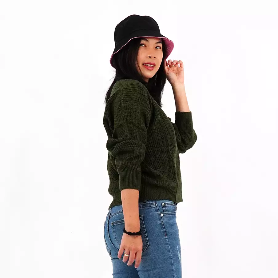 OKECHUKU Dinda Cardigan Crop Cardi Crop Cardigan Wanita Lilac Kardigan Korean Style