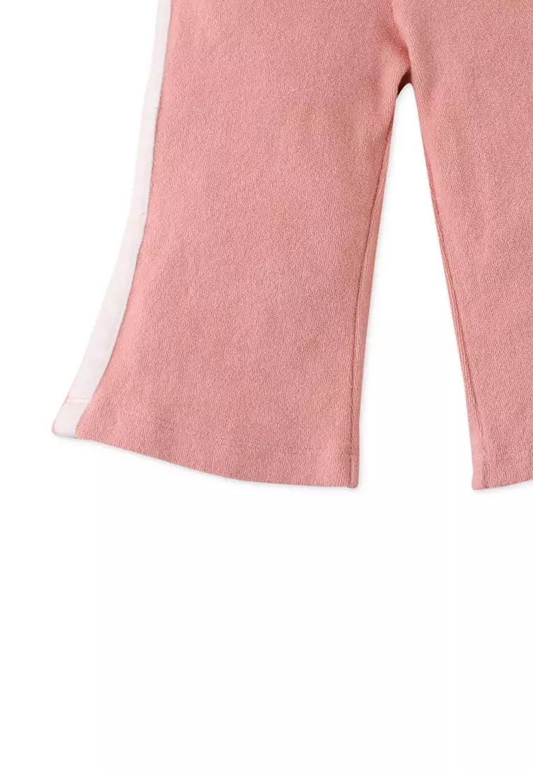Baby Girls Flare Pants With Trim