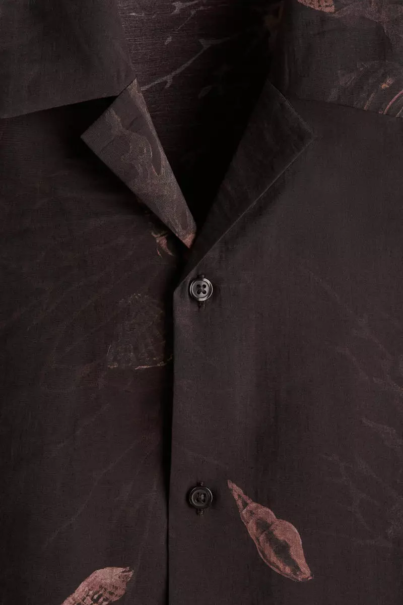 Regular Fit Lyocell-blend resort shirt