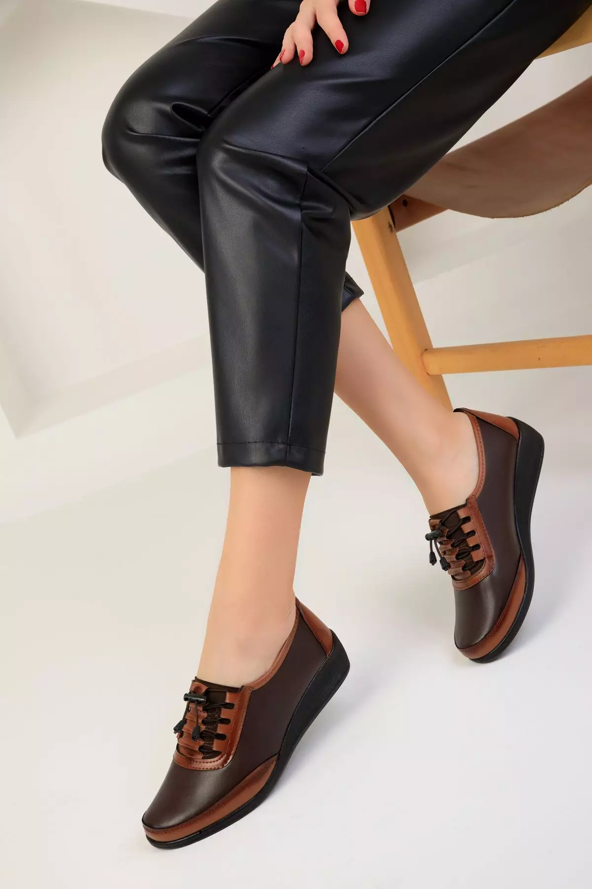 Discount on Soho  shoes - SKU: Lace-Up Wedge Shoes