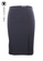Claudie Pierlot blue claudie pierlot Navy with Small Color Print Pencil Skirt 735DFAAA6CA427GS_1