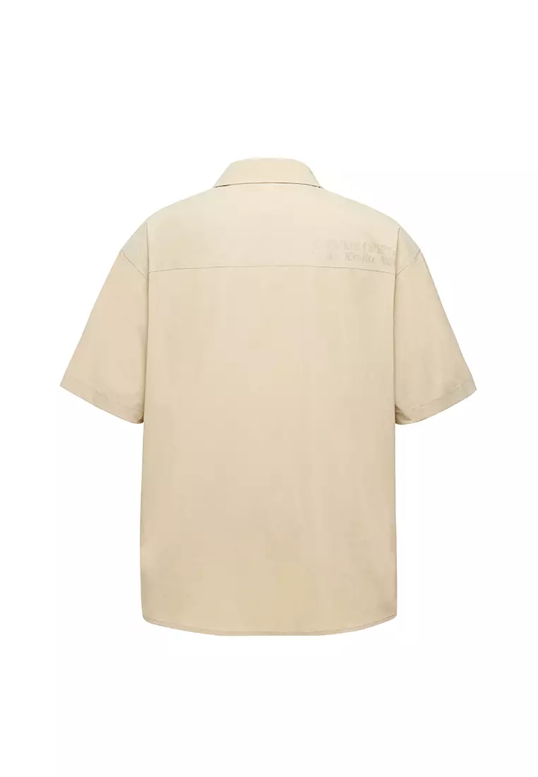 男裝落肩短袖裇衫