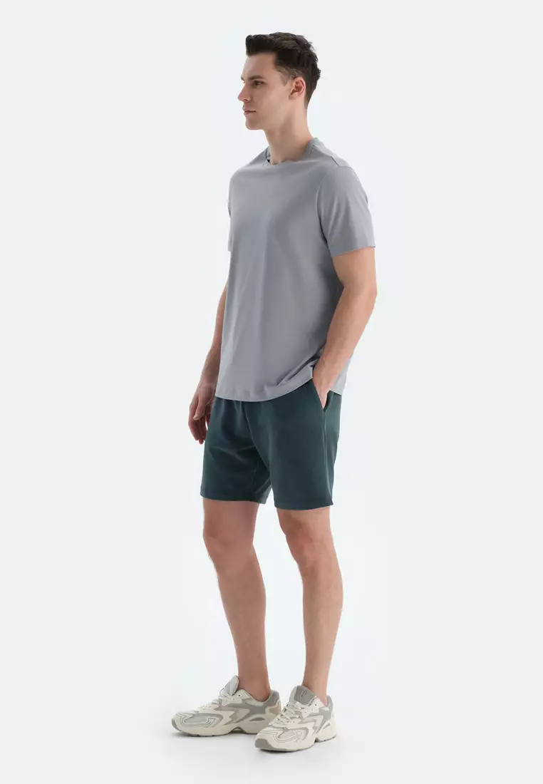 Dark Green Shorts, Regular, Short Leg, Activewear for Men