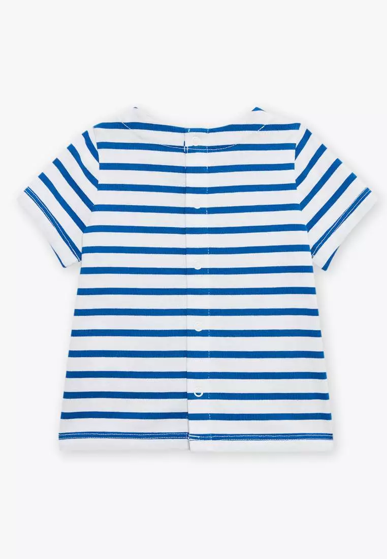Royal Blue Striped T-Shirt