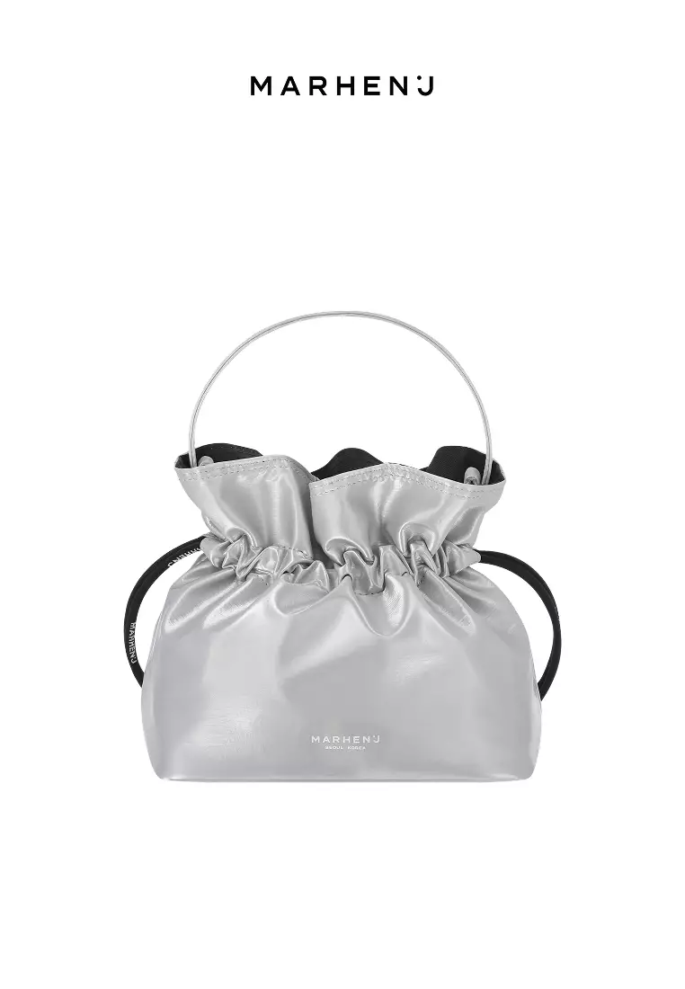 CHARRON Nylon Crossbody Bag Silver