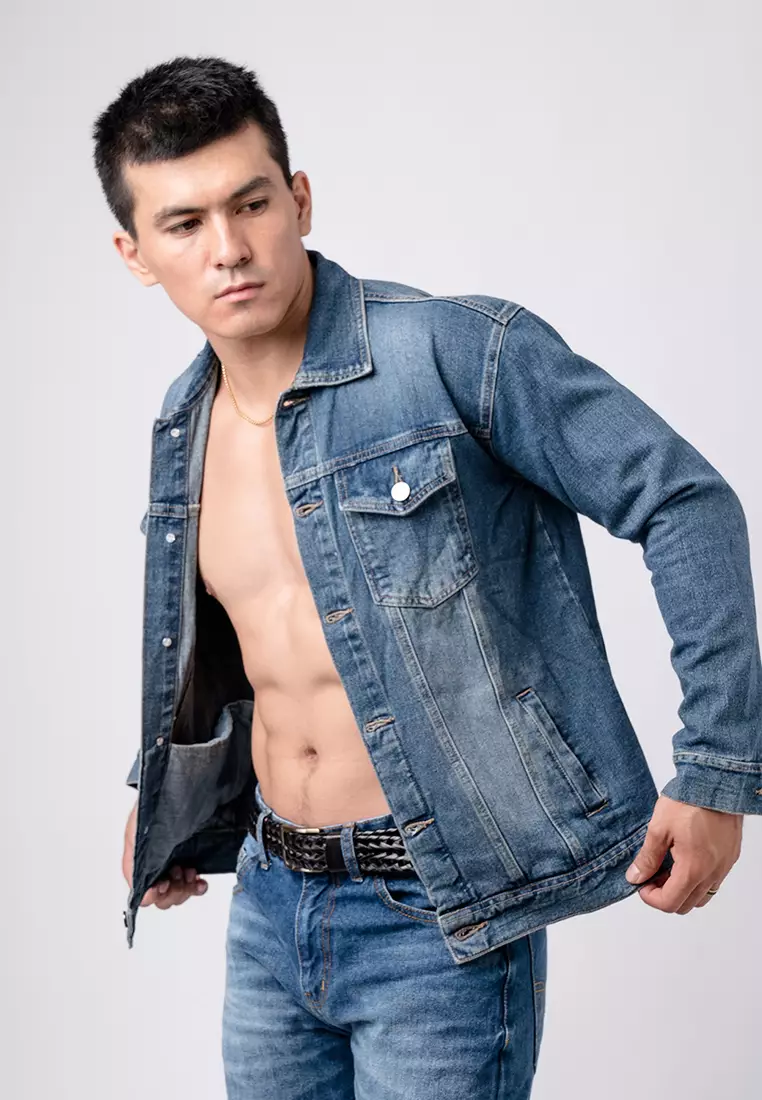 Jacket Jeans Blue Washed Premium
