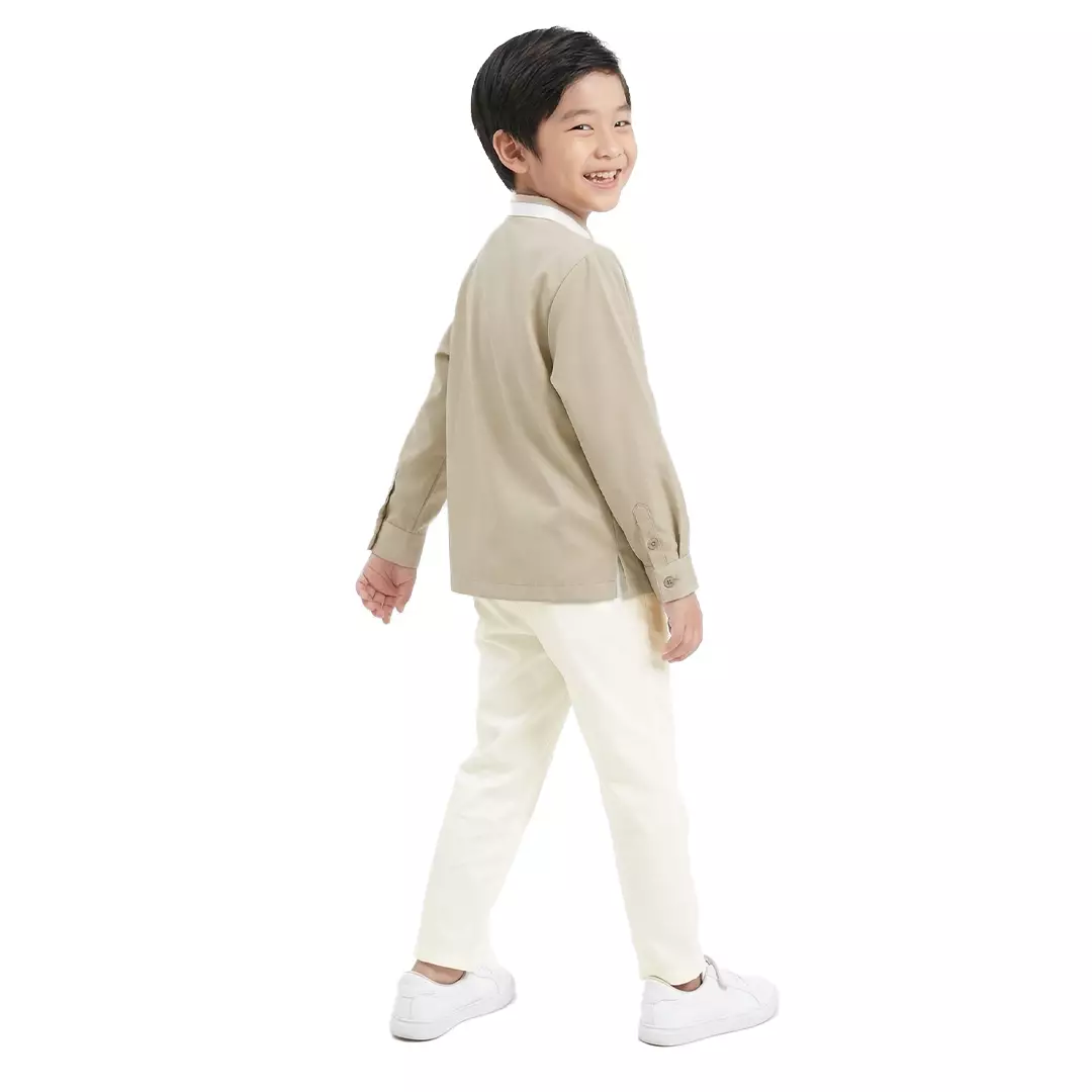 Rabbani - Setelan Baju Anak Bani Batuta Kemkid Nawaf Exclusive - Lt Khaky - Vanila Ice