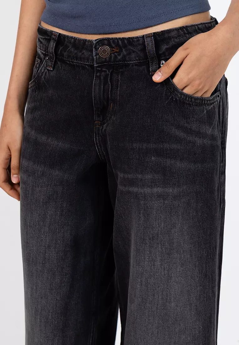 Low Rise Wide Jeans