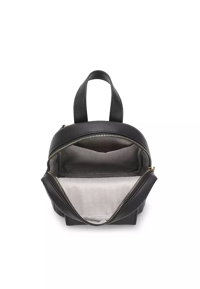 Women's 2-Way Backpack / Crossbody Bag / Sling Bag - Black