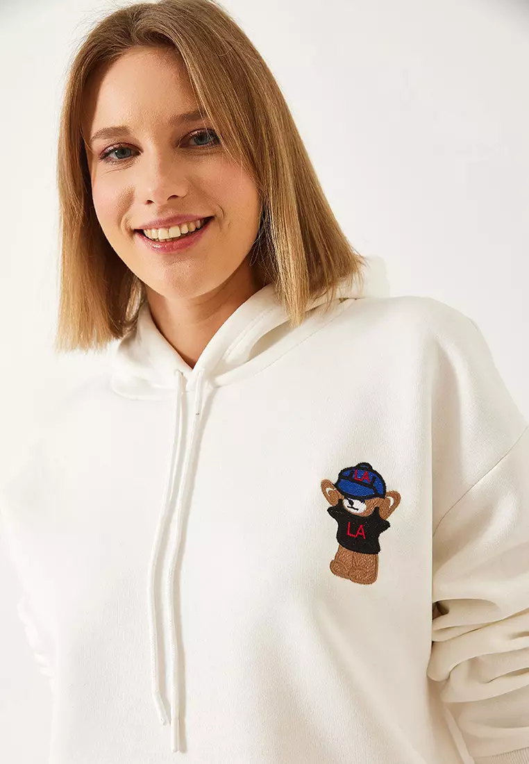 Women's Hooded Three Thread Raised Sweatshirt 60351294