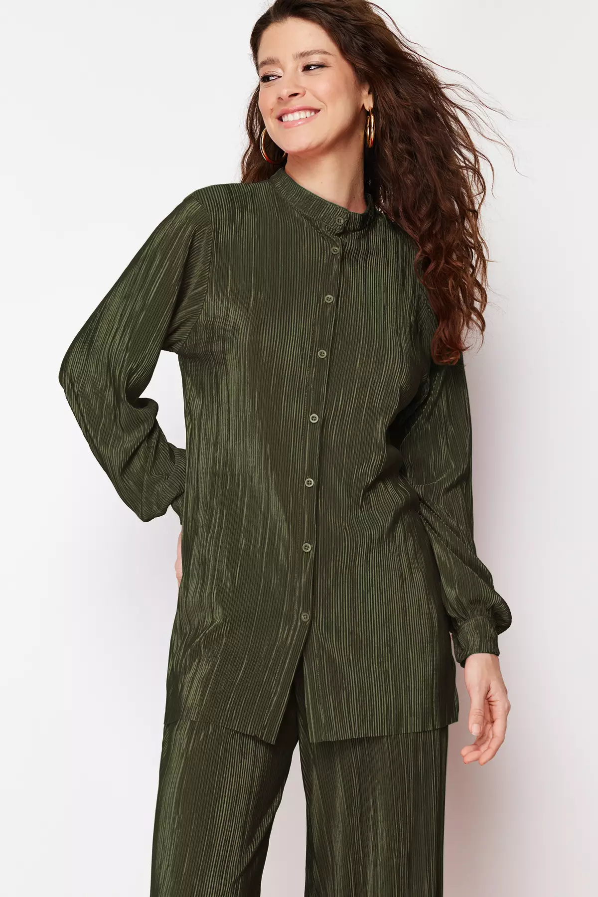 MODEST Pleated Knitted Bottom-Top Set