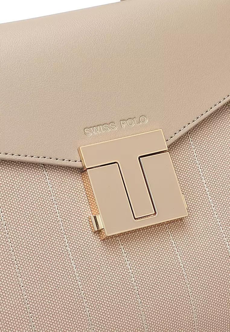 Women's Top Handle Bag / Sling Bag / Crossbody Bag / Shoulder Bag (Tas Tangan / Tas Selempang / Tas Bahu) - Cokelat