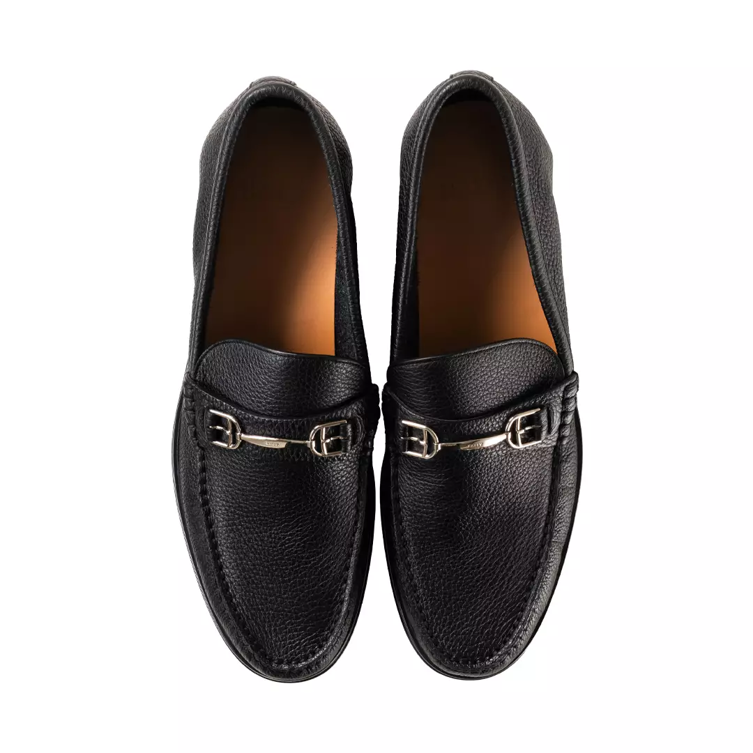 Bally Simpler-U Grained Leather Loafers - Black
