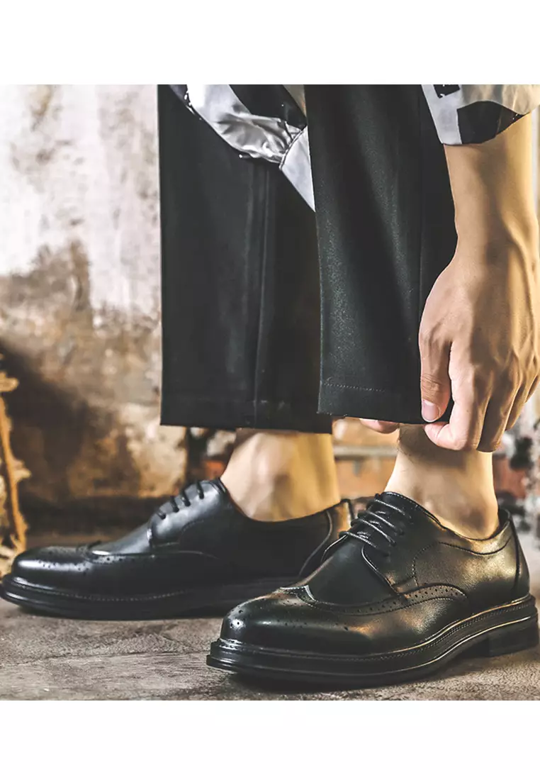 Synthetic Leather Brogue Derby MC85138