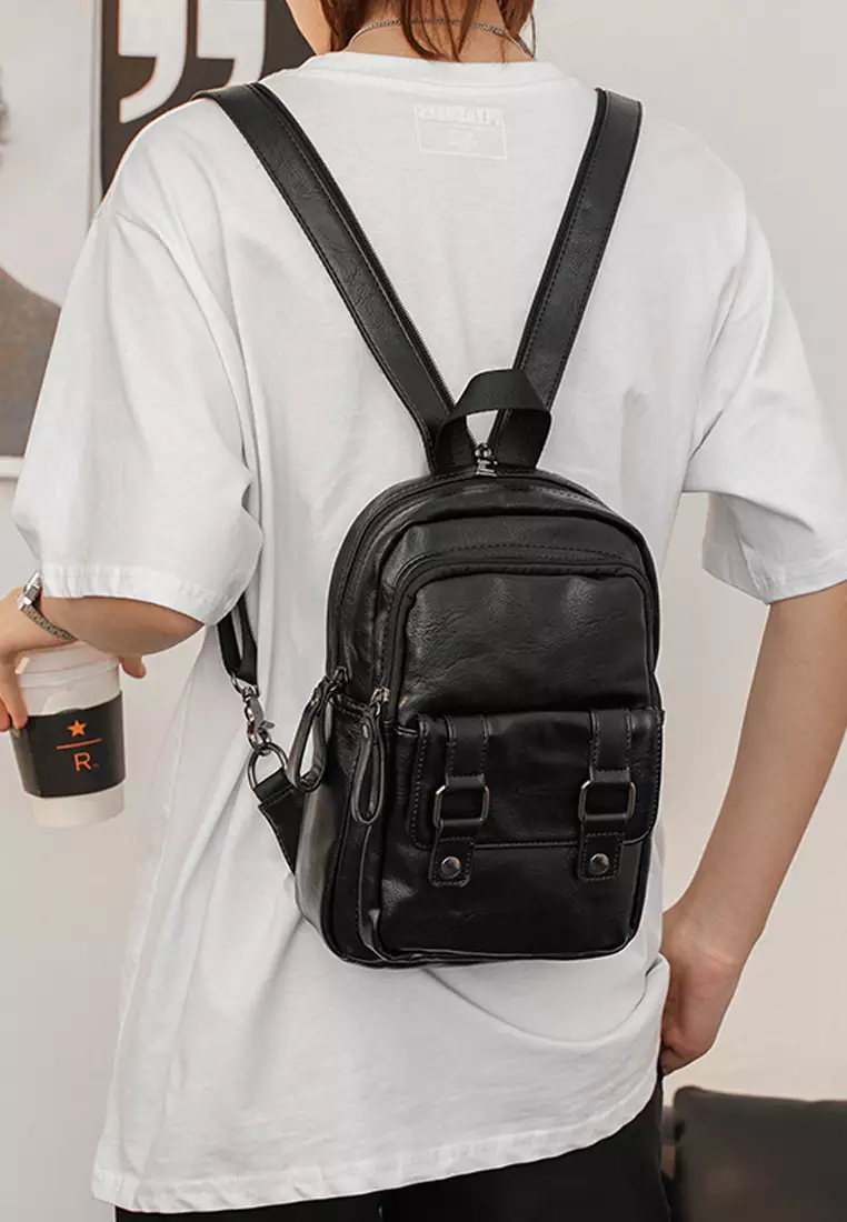 Buy Twenty Eight Shoes Functional Faux Leather Backpack ET6982