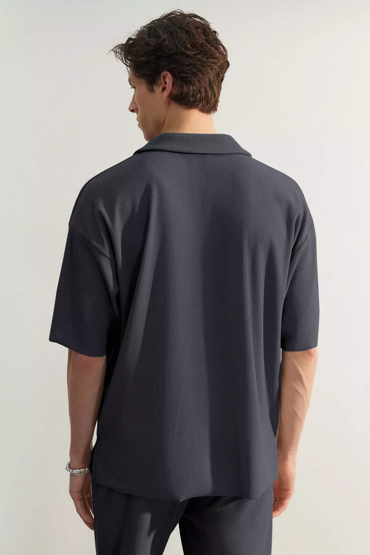 Pleated Polo Shirt