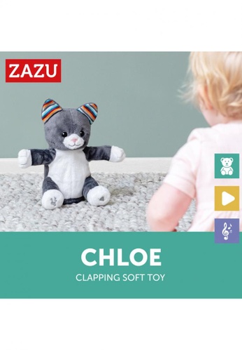 Zazu [Zazu] Interactive Soft Toy with Clapping Hands and Sound, Chloe the Cat - 0months+ FE396TH8DA3874GS_1