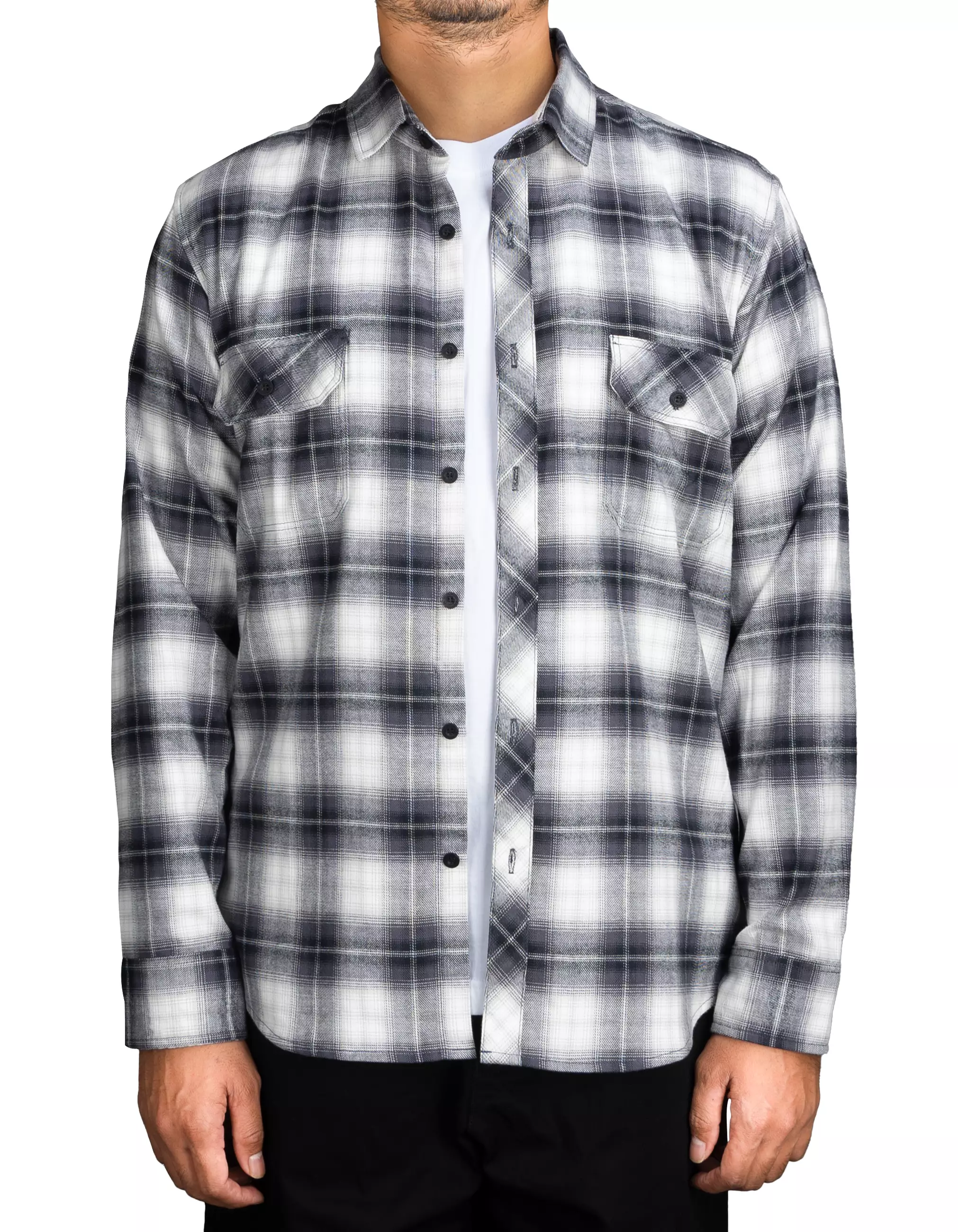Gloaming Kemeja Flanel Veterano Unisex Panjang Bravion