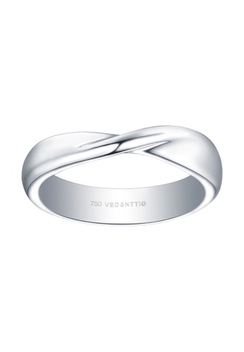 Vedantti white Vedantti 18K Mobius Round Ring in White Gold 294ECAC1C3D27EGS_1