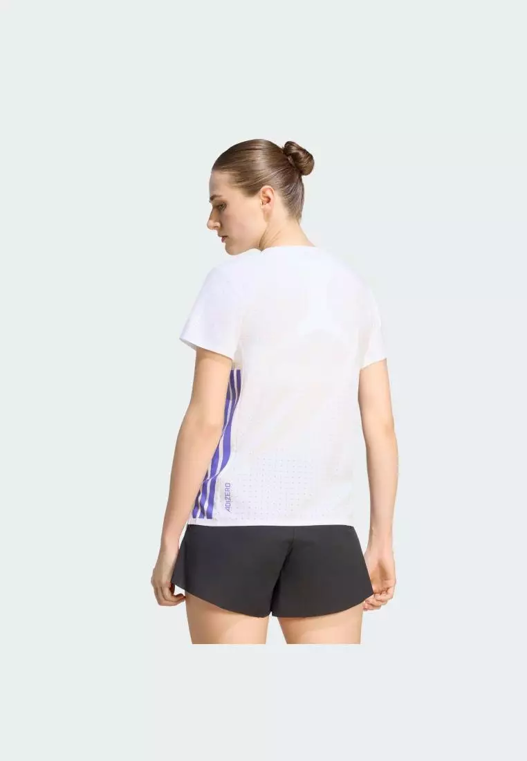 Running Adizero Running Tee Women White KT4831