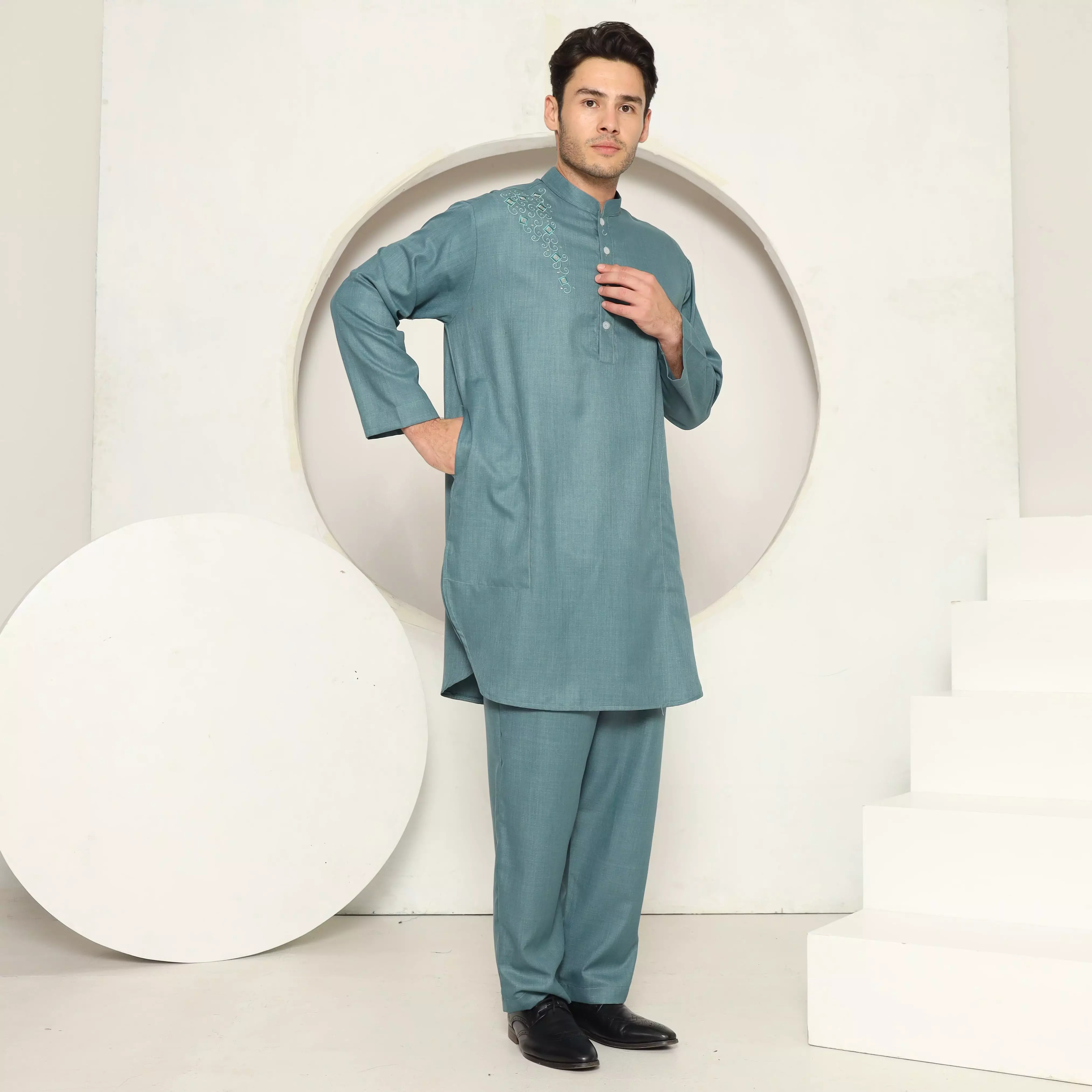 Setelan Baju Koko Sarimbit Kurta Pakistan PK 09 Tosca