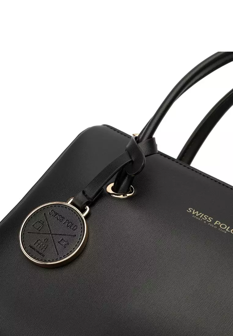 Women's Top Handle Bag / Sling Bag / Crossbody Bag - Black