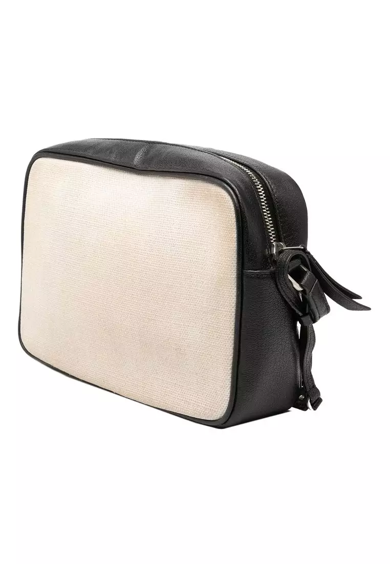 Pre-Loved Saint Laurent Canvas Monogram Lou Camera Bag
