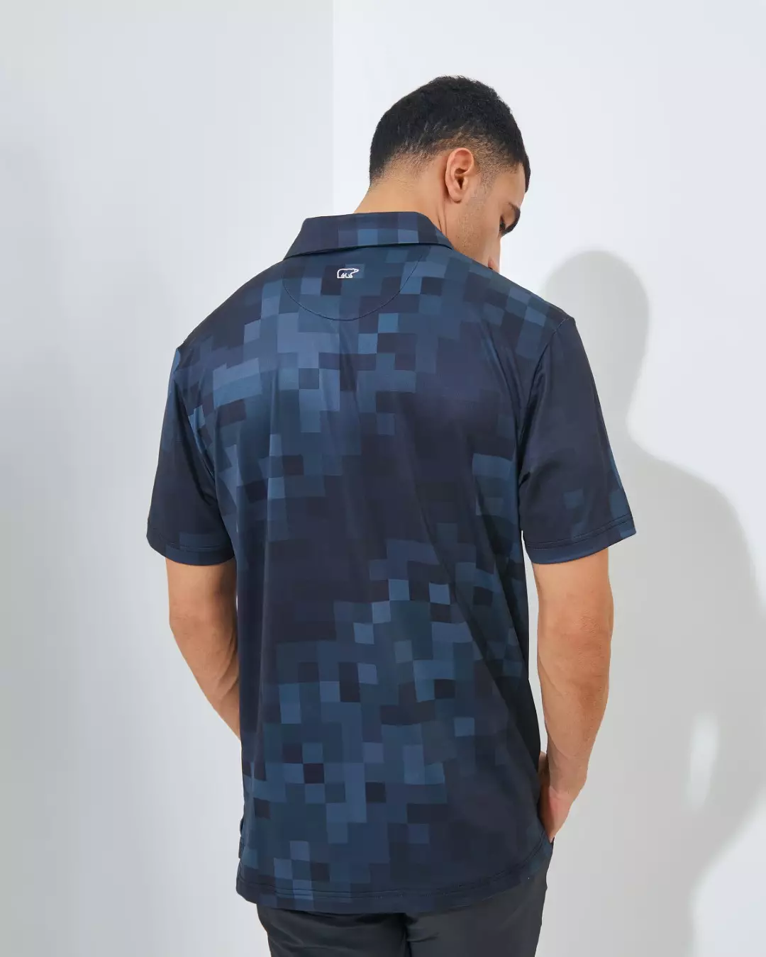 Jack Nicklaus Kowloon Premium Random Print Polo Caviar Colour Caviar - Fitting Regular