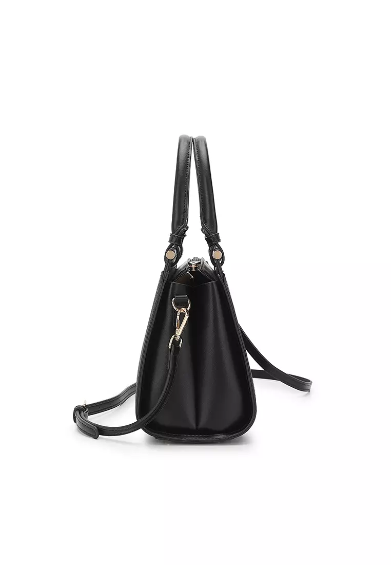 Women's Top Handle Bag / Sling Bag / Crossbody Bag / Shoulder Bag (Tas Tangan Wanita / Tas Selempang Wanita / Tas Bahu Wanita) - Hitam