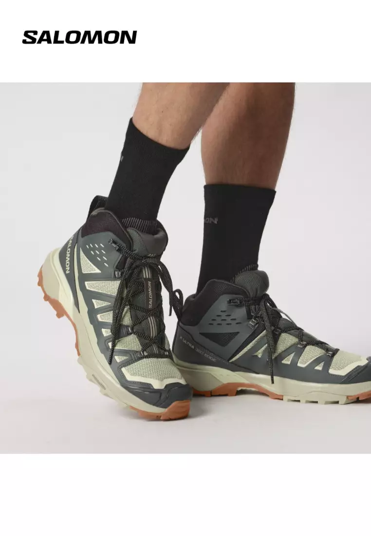 X ULTRA 360 EDGE MID GTX Men Outdoor Shoes in Urban Chic / Alfalfa / Transparent Yellow