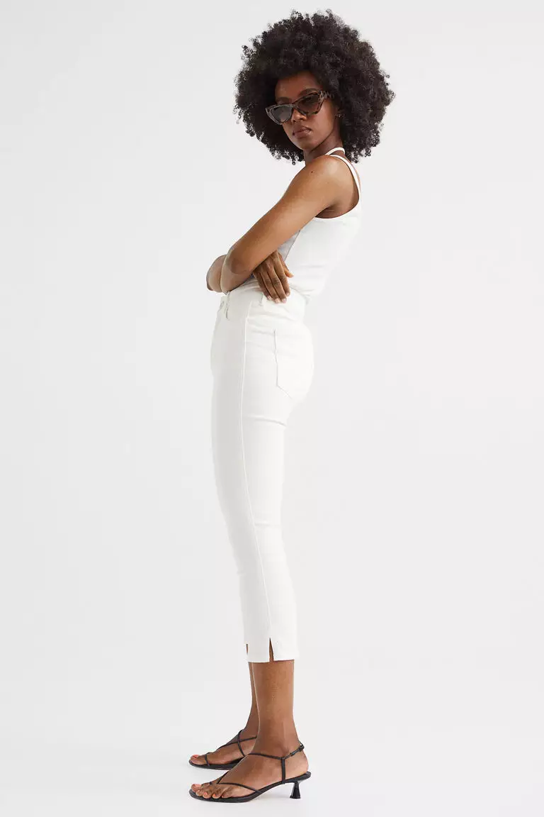 Jual H M Skinny High Cropped Jeans Original 2024 ZALORA Indonesia