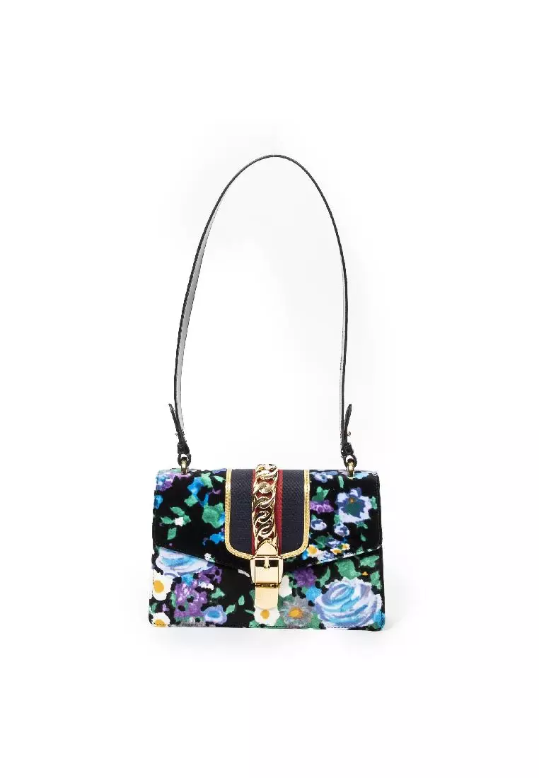 Gucci sylvie on sale floral bag