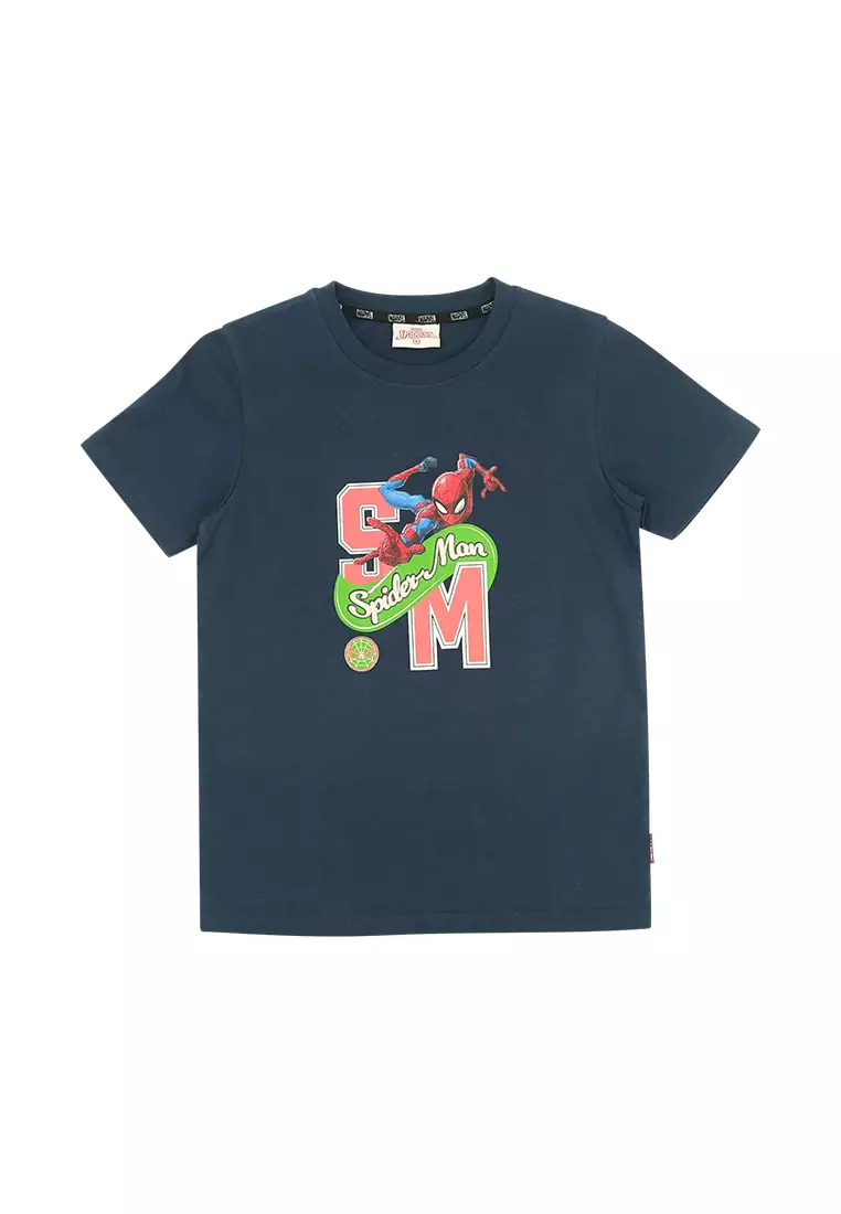 Boys Licensed Graphic T-Shirt Spiderman Initials