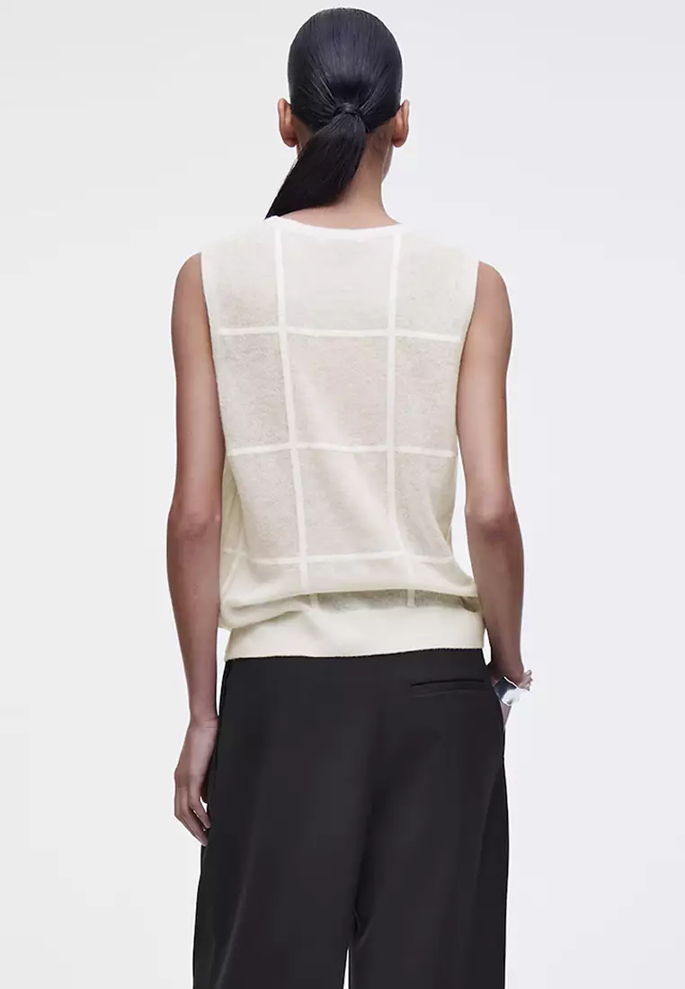 Windowpane-Check Vest