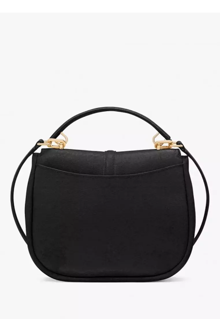 Kayla Pebbled Leather Saddle Bag