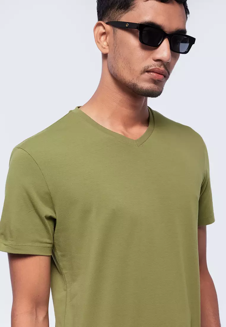 Basic V-Neck Short Sleeve T-Shirt
