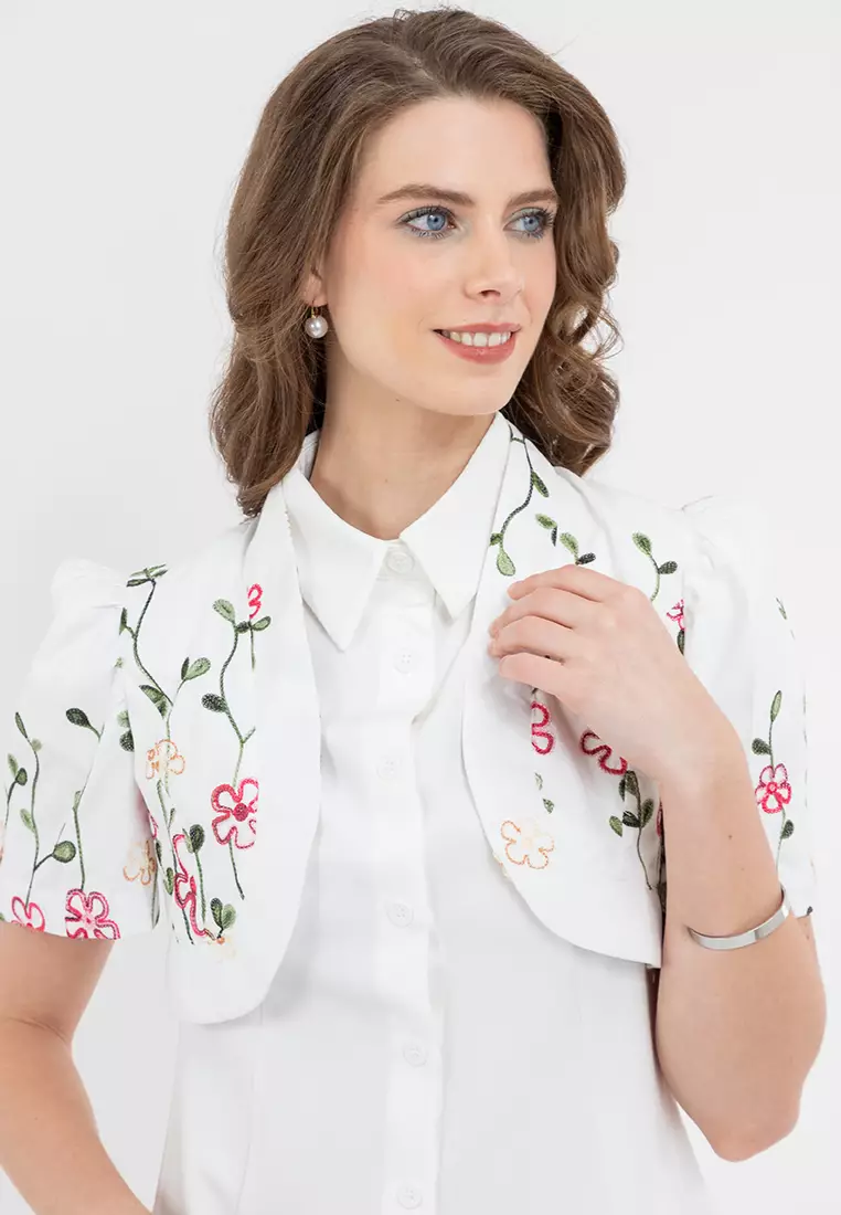 Azali Butterfly Sleeves Filipiniana Bolero