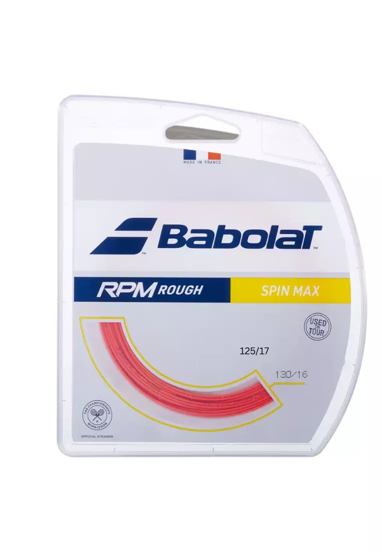 Babolat Tennis String RPM Rough 12M (130/16) Neon Red
