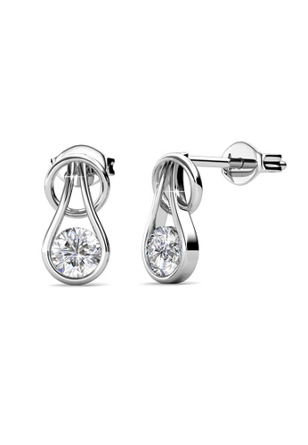 Her Jewellery Crystal Droplet Earrings -  Made with premium grade crystals from Austria HE210AC69RNMSG_1