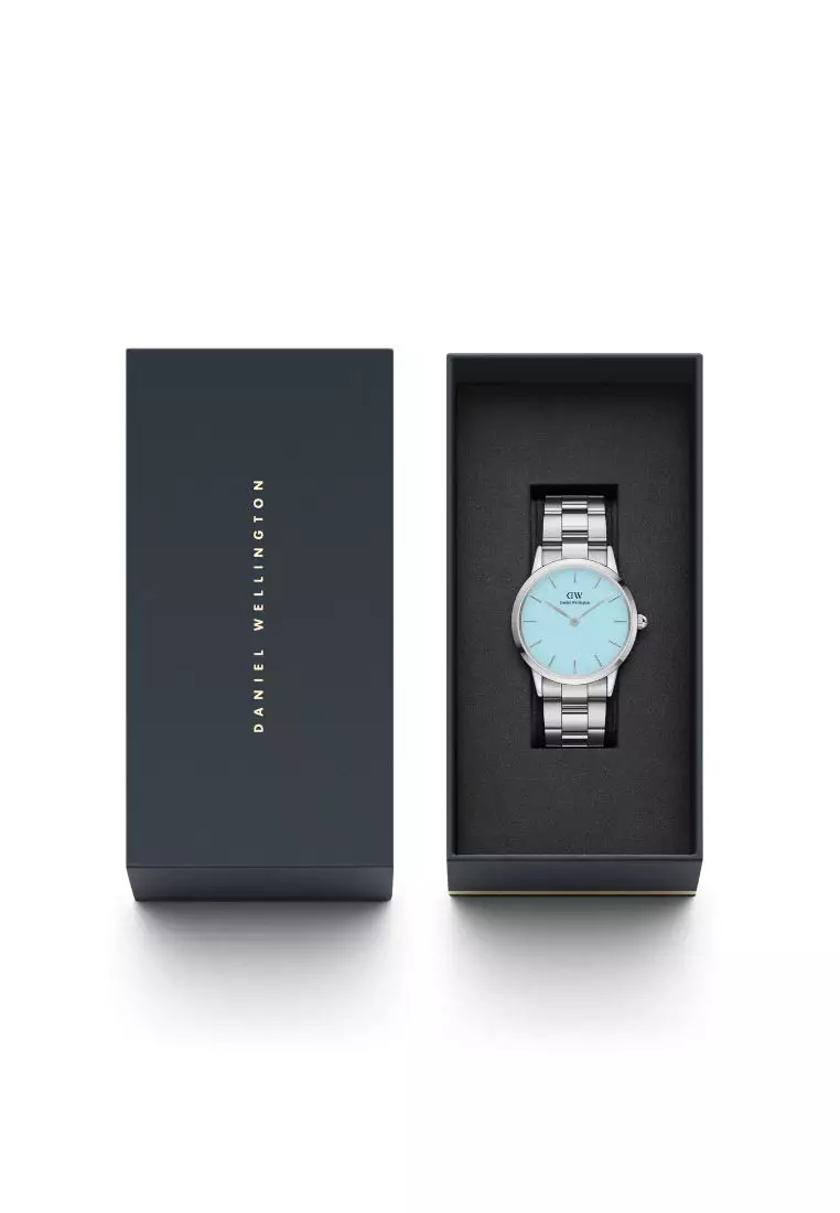 Daniel Wellington Iconic Link Capri 36mm Watch Pastel Blue dial